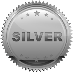 silver birthday party package icon
